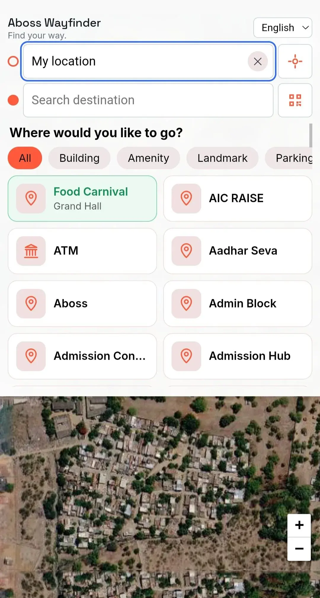 WayFinder — Event mode